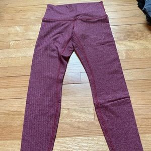 Maroon/red/ purple lululemon leggings
